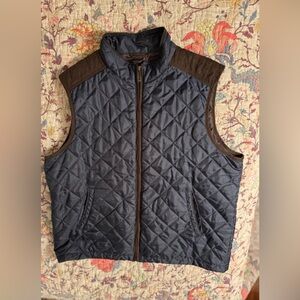Men's XXL Johnston & Murphy Quilted Navy Vest